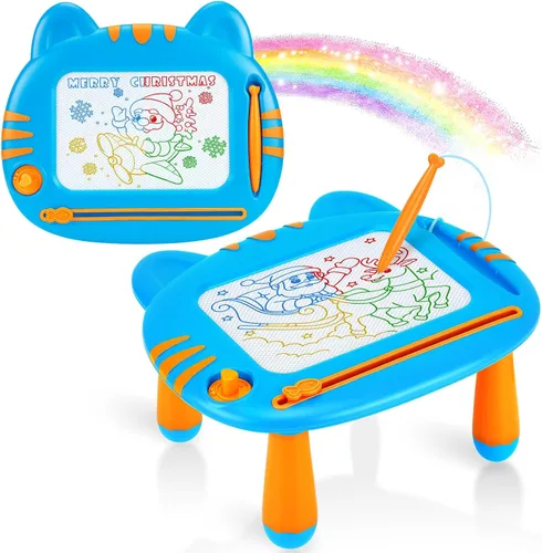Vista 12 de Juguetes para niños pequeños, tablero de dibujo magnético, sin BPA, sin ftalatos, sin PVC, juguetes de bocetos para niños de 3, 4 y 5 años, regalo
