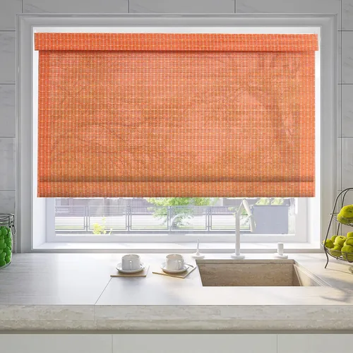 Vista 15 de LETAU Persianas romanas de madera sin cordón, sin taladro, sin herramientas, persianas romanas de bambú con filtro de luz para interiores, hogar