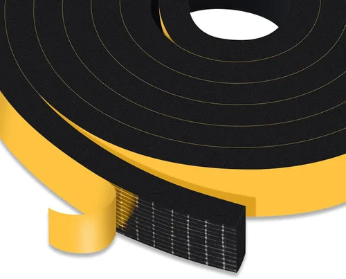 Vista 13 de Square Foam Weather Stripping for RV Doors & Extra Large Gaps 1x1In Sellos puertas de remolque, cámper y garaje, bloquea insectos, corrientes