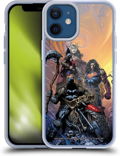 Vista 193 de Head Case Designs Funda de gel con licencia oficial de la Liga de la Justicia DC Comics #10 Darkseid War Comic Book Cover