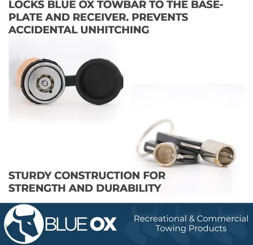 Vista 3 de Blue Ox BX88101 kit de dos candados de 1/2 y un candado de 5/8, naranja