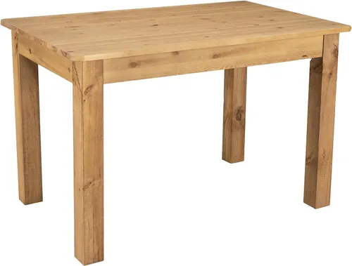 Vista 9 de Flash Furniture HERCULES Mesa de comedor rectangular de 46" x 30" de pino macizo rústico antiguo de granja Grado comercial, patas de bloqueo