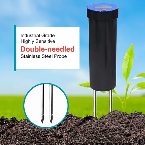 Vista 3 de Digital Soil pH Meter, Industrial Grade Soil pH Tester with Calibration-Free LCD Display, High Accuracy Soil pH Pen, Soil pH Monitor for Garden
