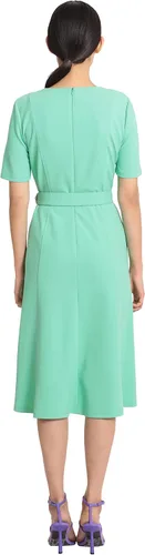 Vista 5 de Maggy London Vestido de crepé de buceo de manga corta para mujer
