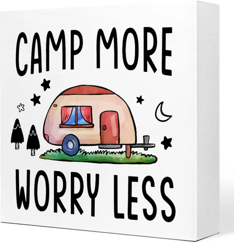 Vista 13 de Back That Thing Up - Cartel divertido de placa de madera para campamento, con cita rústica, bloque de madera para el hogar, cámper, decoración