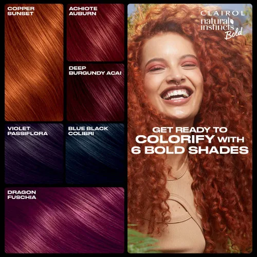 Vista 8 de Clairol Natural Instincts - Tinte permanente audaz para el cabello, color negro azulado colibrí BL28, paquete de 1 unidad