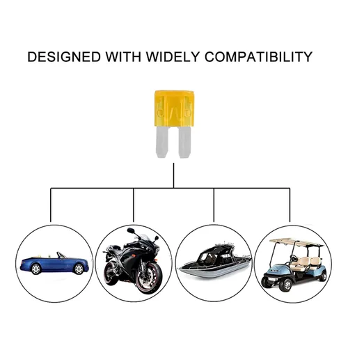 Vista 6 de MuHize Grifos de fusibles Micro2 – Adaptador de circuito adicional ATR de 12 V para caravana y automóvil, 5 fusibles 5A, diseño de doble ranura