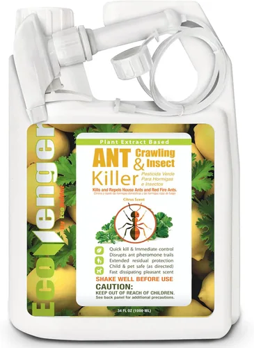 Vista 10 de EcoRaider insecticida y hormiguicida (aroma de cítricos) de 16 oz, natural y no tóxico