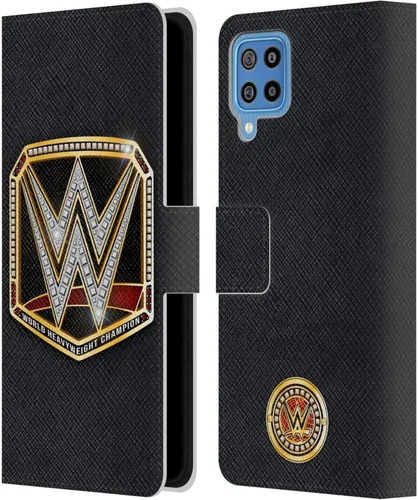 Vista 293 de Head Case Designs Officially Licensed WWE Cruiserweight Champion Title Belts Leather Wallet Case Compatible with Samsung Galaxy A07 4G Campeón