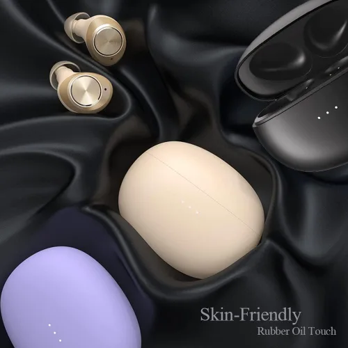 Vista 8 de Kamon Auriculares inalámbricos K12, Bluetooth 5.3, estéreo de alta fidelidad, cómodos auriculares intrauditivos impermeables con control táctil