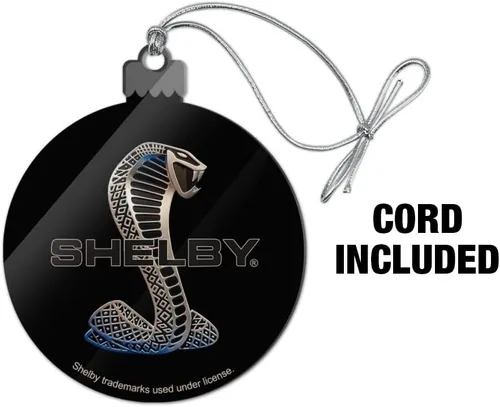Vista 3 de GRAPHICS & MORE Shelby Cobra Logo Acrílico Árbol de Navidad Adorno de vacaciones
