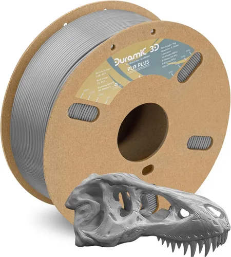 Vista 35 de DURAMIC 3D PLA Plus - Filamento de ácido poliláctico de 0.068 pulgadas para impresora 3D, color negro de 2.2 libras, 8 veces más resistente, carrete