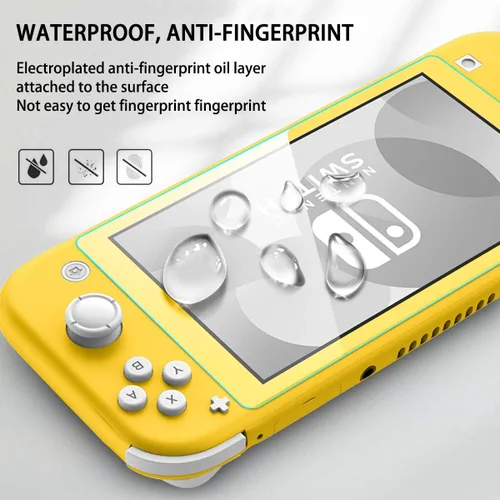 Vista 4 de DLseego Switch Lite 2019 - Funda protectora compatible con Nintendo Switch Lite, funda de TPU suave con purpurina y 2 protectores de pantalla