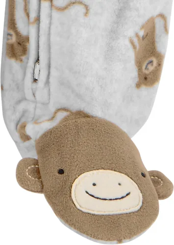 Vista 4 de Simple Joys by Carter's Paquete de 2 unidades unisex de forro polar neutro con pies para dormir y jugar