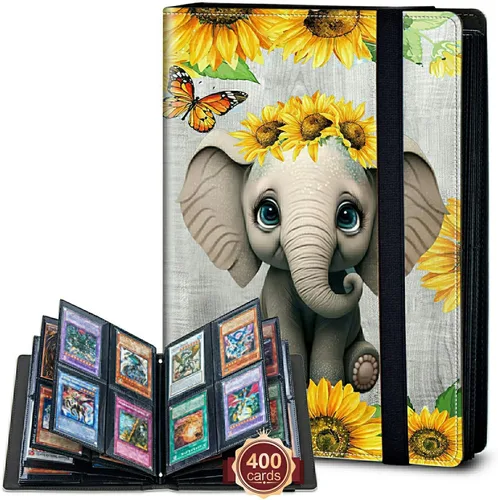 Vista 49 de Rossy Carpeta de tarjetas con 4 bolsillos, carpeta de tarjetas intercambiables, álbum de colección de tarjetas, para 160 tarjetas de carga lateral