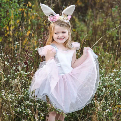 Vista 2 de Great Pretenders Woodland Bunny - Vestido y tocado de conejito - Talla 3-4 Juego imaginativo para edades de 3 a 4 años