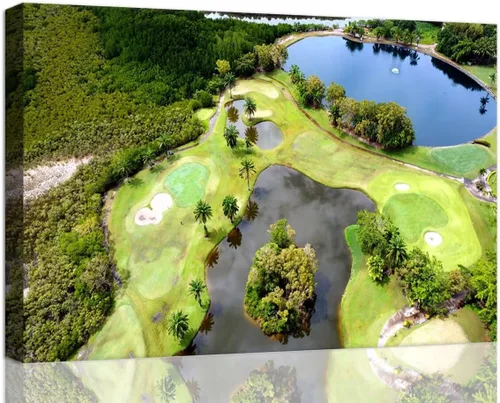 Vista 13 de chenchenArt Augusta - Arte de pared para campo de golf nacional Augusta, campo de golf de 12 hoyos, arte de pared para sala de estar, dormitorio