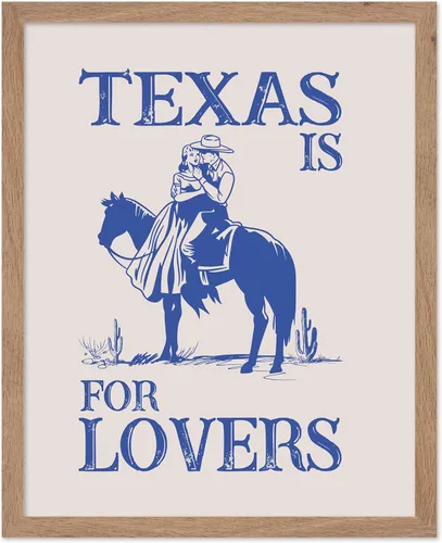 Vista 45 de Poster Master Póster de You've Yeed Your Last Haw, estampado retro de vaquero azul, arte occidental, arte moderno, arte del salvaje oeste, regalo