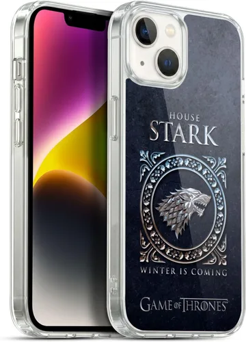 Vista 24 de Producto oficial de HBO Game of Thrones metálico Sigils Soft Gel Case para iPhone de Apple 7 Plus/8 PLUS, Lannister