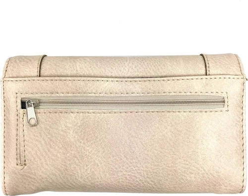 Vista 5 de Zelris Tribal Nativo Atrapasueños Pluma Concho Bordado Crossbody Fold Wallet