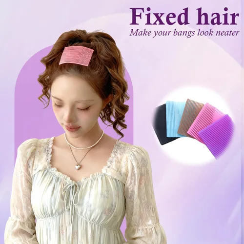 Vista 6 de 10 piezas de almohadillas para el cabello con volumen para el cabello, clips de peinado para seccionar y levantar, accesorios reutilizables