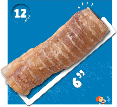 Vista 5 de Jack&Pup - Golosinas masticables de tráquea para perros de 6 pulgadas Golosinas de tráquea de carne de un solo ingrediente para perros
