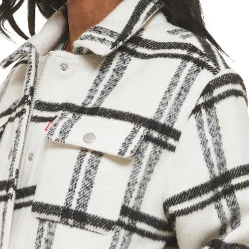 Vista 5 de Levi's Chaqueta larga con forro de sherpa de mezcla de lana para mujer