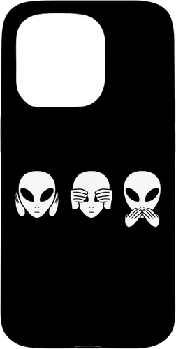 Vista 14 de Alien See Hear Speak No Evil Funny Extraterrestrial Space Case for iPhone 17