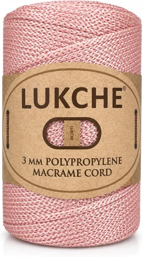 Vista 24 de Cuerda de macramé premium de poliéster de 3 mm (134.44 metros), (250 g) 100% cuerda de macramé de polipropileno, hilo de crochet de macramé colorido