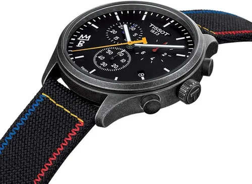 Vista 2 de Tissot Tissot Chrono XL 316L caja de acero inoxidable con revestimiento PVD de acero antiguo reloj casual negro T1166173705102