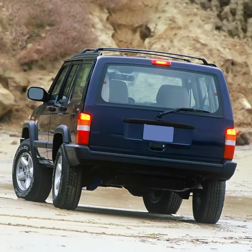 Vista 6 de KARPAL Cubierta de lámpara de luz de matrícula trasera compatible con Jeep Cherokee 1997 1998 1999 2000 2001 5FL86ZZZ Negro brillante