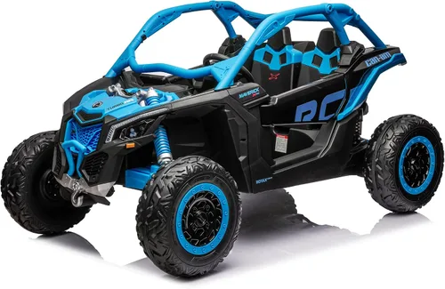 Vista 13 de 24V CAN-AM Maverick X3 con licencia de 2 plazas para niños UTV Rojo