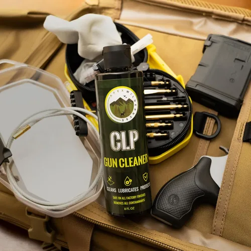 Vista 3 de CLP Limpiador de pistola de 8 onzas, limpiador de orificios, lubricante, aceite protector para pistola, todo en uno, solvente de pistola, lubricante