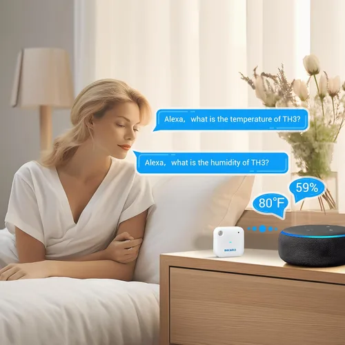 Vista 4 de Inkbird - Monitor de sensor de temperatura y humedad Wi-Fi con alarmas