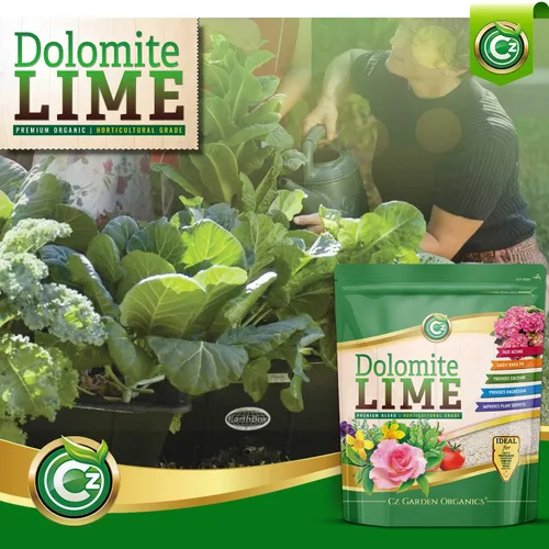 Vista 6 de Cal Dolomítica Orgánica 5 LB - Hecho en EE.UU. - Fertilizante de Enmienda de Suelo de Jardín para Plantas. Aditivo de Calcio/Magnesio. Eleva