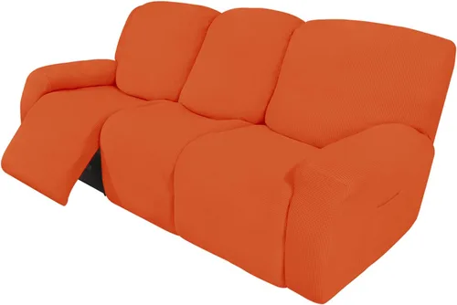 Vista 49 de Easy-Going Funda Elástica para Sofá Reclinable Cobertor de Sofá 4 Piezas Protector de Muebles Sofá Suave con Fondo Elástico Poliéster Spandex Tela