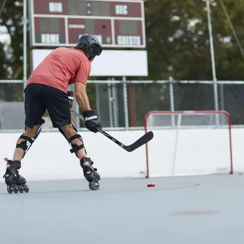 Vista 2 de Franklin Sports NHL Street Hockey Goals - Outdoor Steel Street + Roller Hockey Nets - 72" x 48