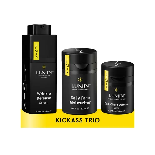 Vista 7 de Lumin Boss Trio - Set de cuidado de la piel para hombres, exfoliante facial, bálsamo para ojos y kit de hidratación diaria, rutina coreana