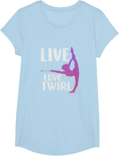 Vista 15 de Camiseta Twirl Baton Twirling Twirler Majorettes, Negro