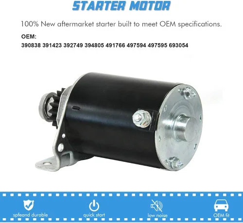 Vista 5 de 16 Dientes Arrancador de Motor Briggs and Stratton 5742N Reemplazo para Briggs 391423 390838 497594 497595 392749 435303 393499 394805 7-22 HP 5742