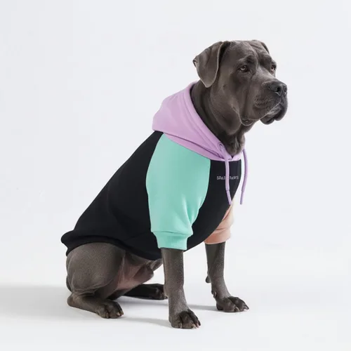 Vista 109 de Spark Paws Sudadera con capucha para perro, suéter de primera calidad para perros pequeños, medianos y grandes Trajes cálidos para bulldogs