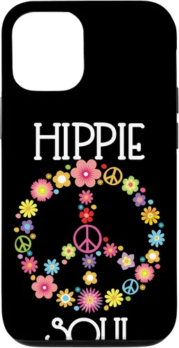 Vista 28 de Hippie Soul Flower Power Floral Peace Sign 60s 70s Gift Case for iPhone 17