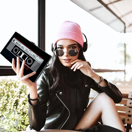 Vista 5 de JeVenis Bolsos de hip hop de los años 90, bolsos de cadena vintage, traje de los años 90 para mujeres, accesorios de los años 90 para mujer