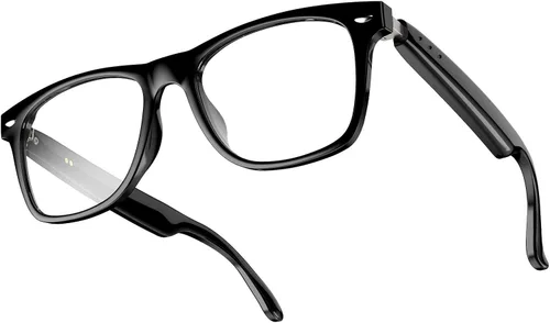 Vista 12 de Blackview Lentes inteligentes, lentes de sol polarizados Bluetooth con altavoz, control de voz, protección UV, lente de luz azul