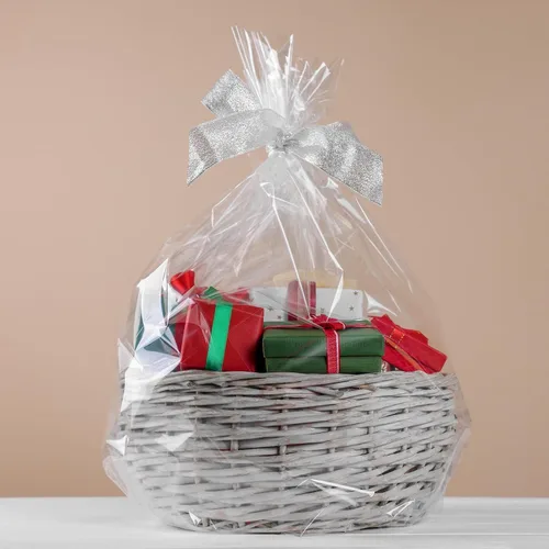 Vista 4 de Morepack Bolsas retráctiles para cestas de regalo, 20 x 20 pulgadas, 10