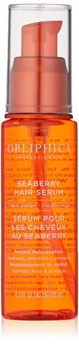 Vista 6 de Obliphica Seaberry Serum para cabello medio y curso, vitaminas y omegas para cabello libre de encrespamiento y nutrido, suero para cabello seco