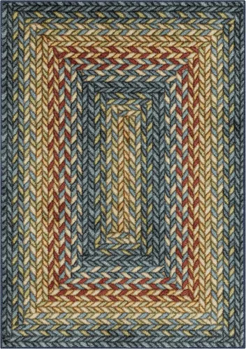 Vista 15 de Maples Rugs Marion - Alfombra bohemia con diseño trenzado, fabricada en Estados Unidos, lavable, antideslizante, para entrada, vestíbulo, cocina