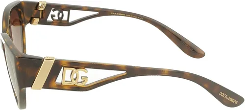 Vista 3 de Dolce Gabbana DG 6146 50213 Havana - Gafas de sol de plástico ojo de gato lente degradado marrón