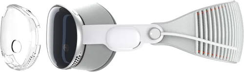 Vista 6 de GOSETH Funda protectora de TPU compatible con Apple Vision Pro para auriculares Vision Pro VR 2024, accesorios (transparente)