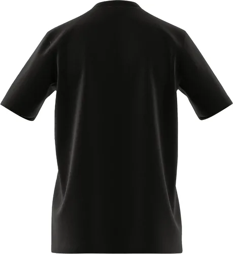 Vista 4 de adidas Camiseta Essentials con logotipo grande para hombre, Negro-blanco